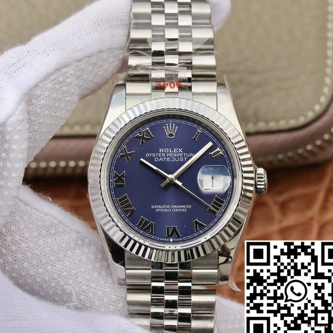 Factory Blue Rolex Datejust GM 36MM Dial 0209